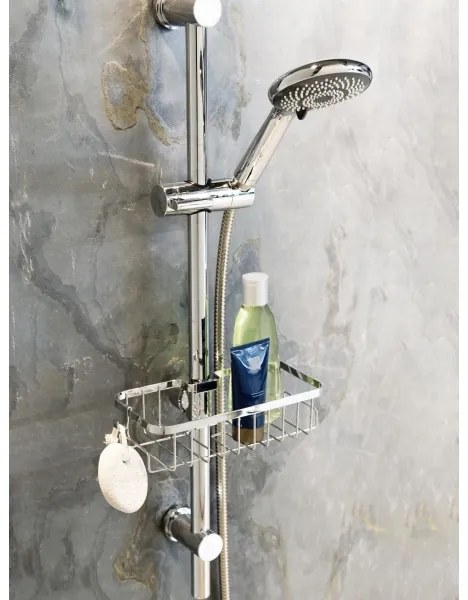 WENKO 25678100 - Košík FLORESTA 24x14 cm strieborný