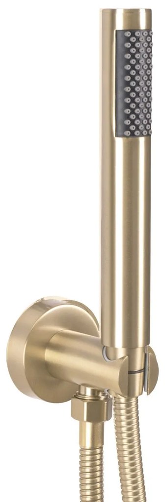 Rea Lungo, podomietková termostatická sprchová sada + BOX, zlatá matná, REA-P8551