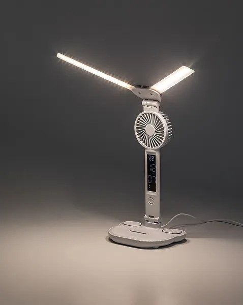Rabalux 74030 - LED stmievateľná stolová lampa s ventilátorom NOVILO LED/7W/5V