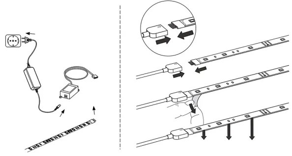 Eglo 32733 - LED RGB pásik 5m STRIPE-C LED/19W/230V