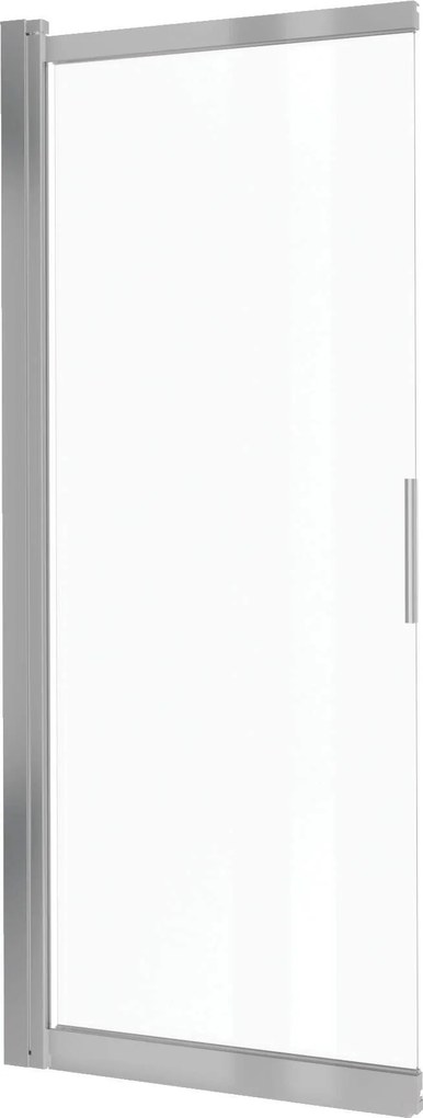 Deante Prizma, posuvná, skladacia vaňová zástena 100x140 cm, 5mm číre sklo, brúsená oceľ, DEA-KTJ_F73R