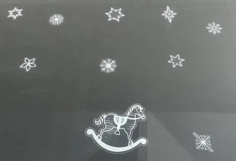 DECOLED Dekoračná nálepka na okno A4 snehové vločky