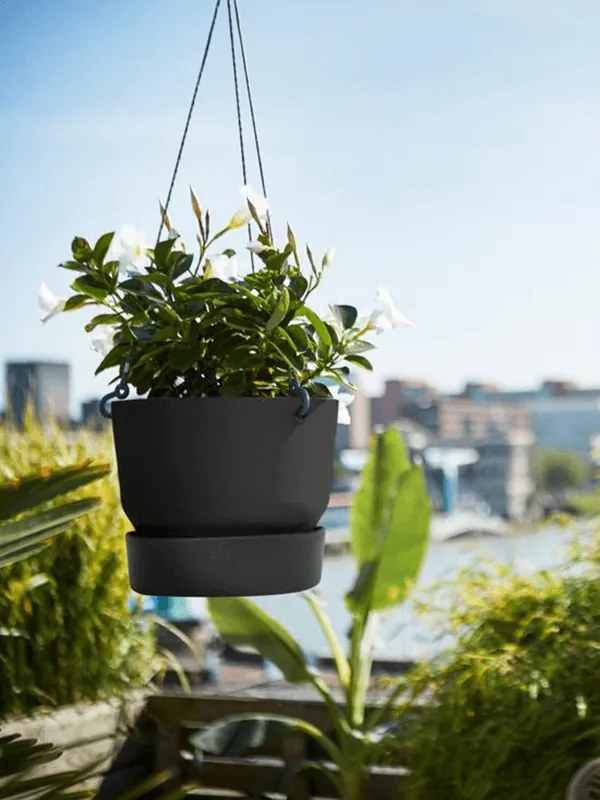 Greenwille Living black hanging basket 24x20 cm