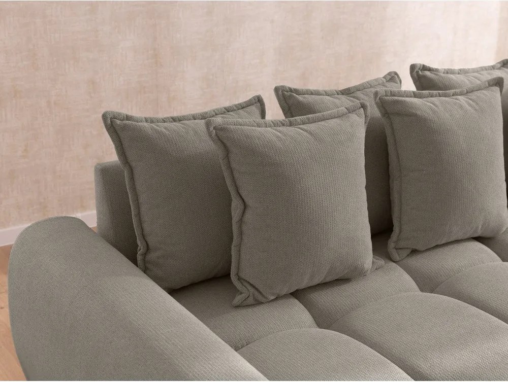 Taupe rohová pohovka (ľavý roh/s leňoškou) Albane – Ropez