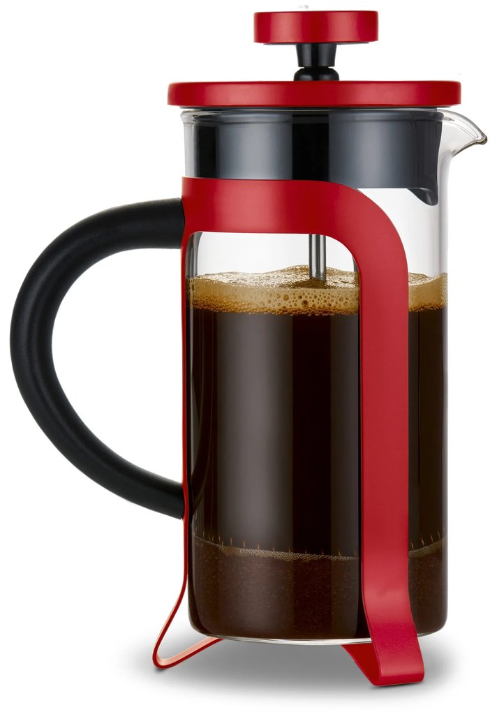 Kanvica french press 300 ml, 2 šálky, červená