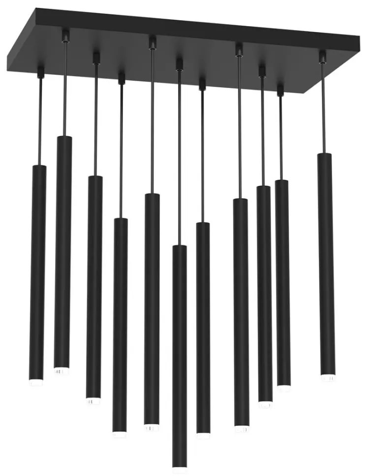 Luster na lanku MONZA 11xG9/8W/230V čierna