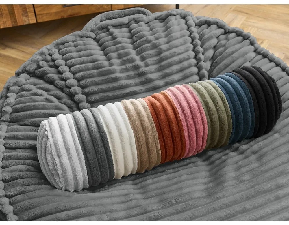 Tmavosivý menčestrový sedací vak Socrate – Bobochic Paris