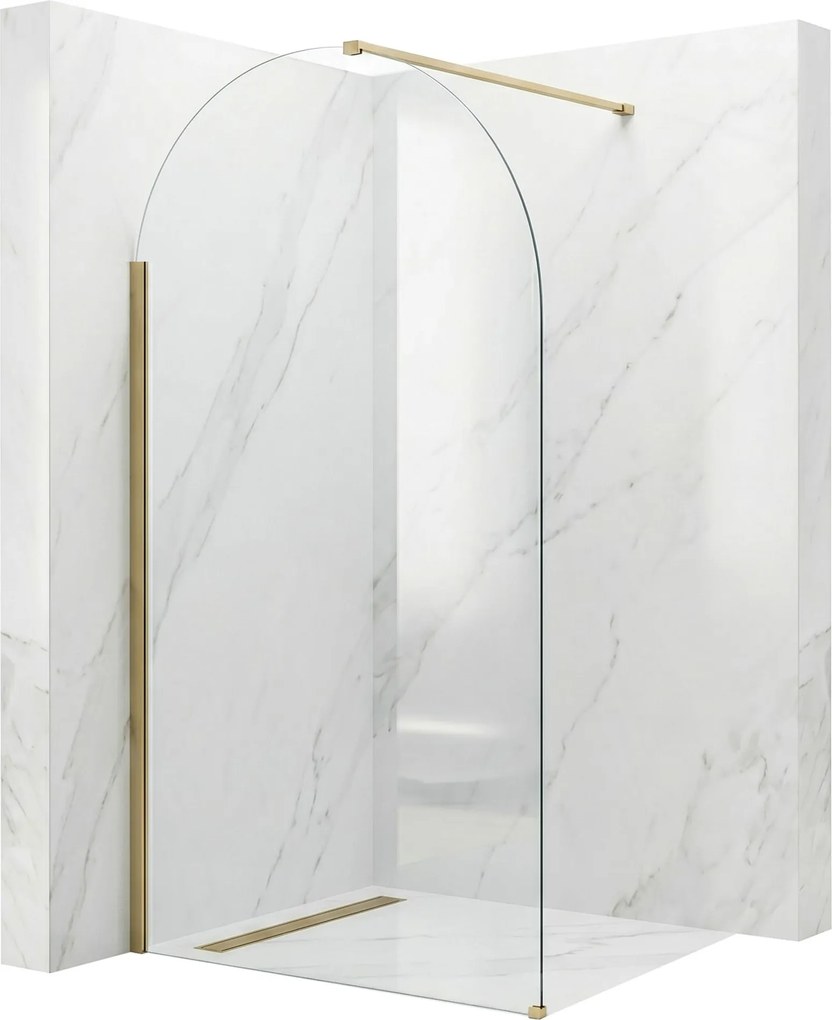 Rea Heaven, sprchová zástena Walk-in, 90 cm, zlatá matná, REA-K6685