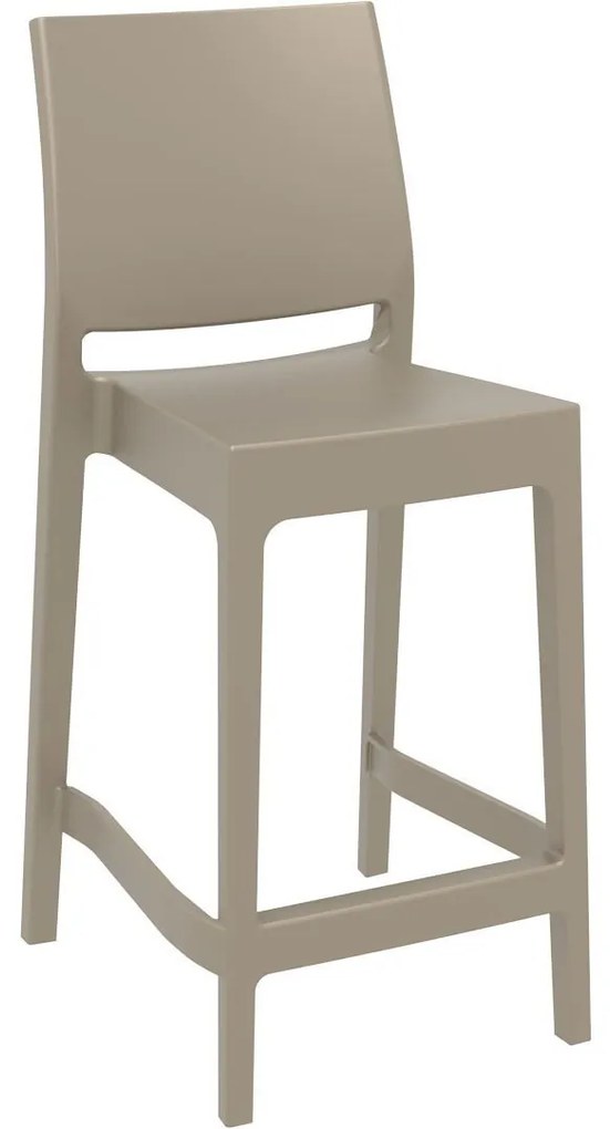 MAYA BAR 65 záhradná barová stolička white
