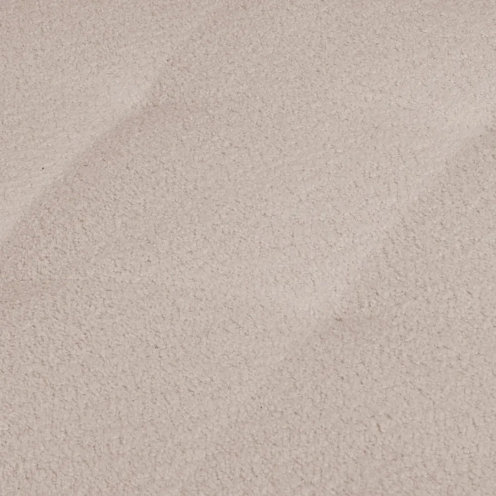 Béžový taburet z textílie buklé Ariella – Ropez