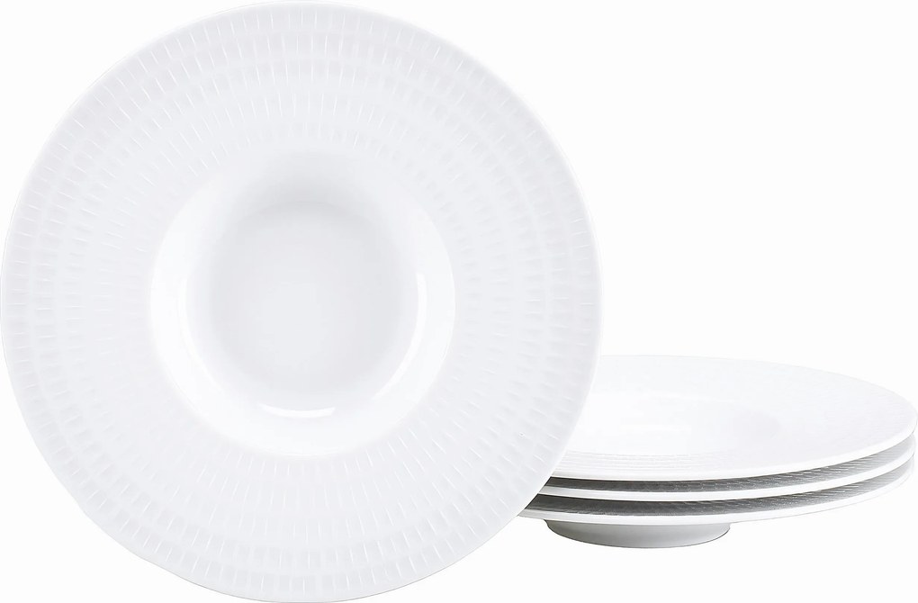 XXXLutz SADA GURMÁNSKYCH TANIEROV 4 ks Show Time Stripes Weiss Creatable - Taniere - 007768075403