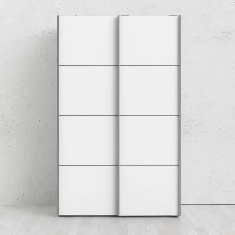 Biela šatníková skriňa Tvilum Verona, 122 x 202 cm