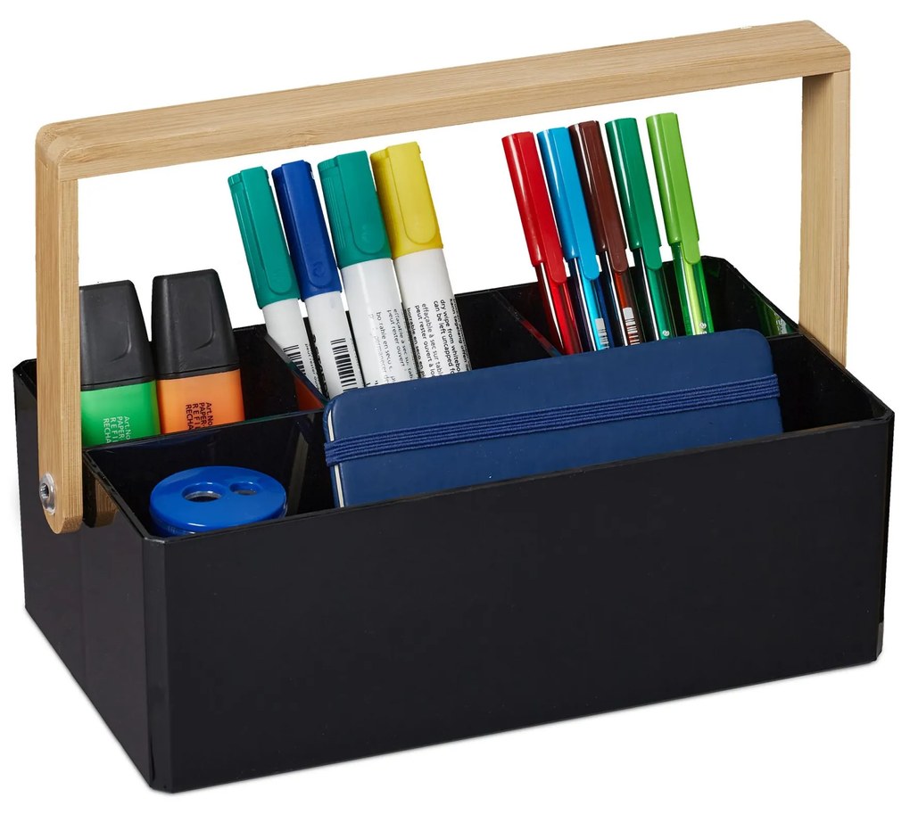 Organizér na stôl RD1605, čierna