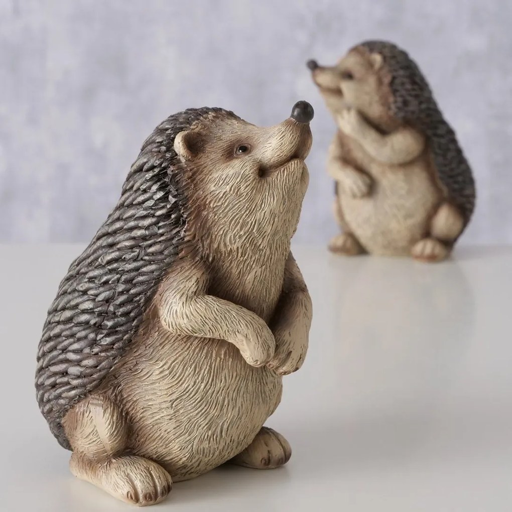 Záhradná figúrka z polyresinu Maggy, sada 2ks, 12 cm, hnedá