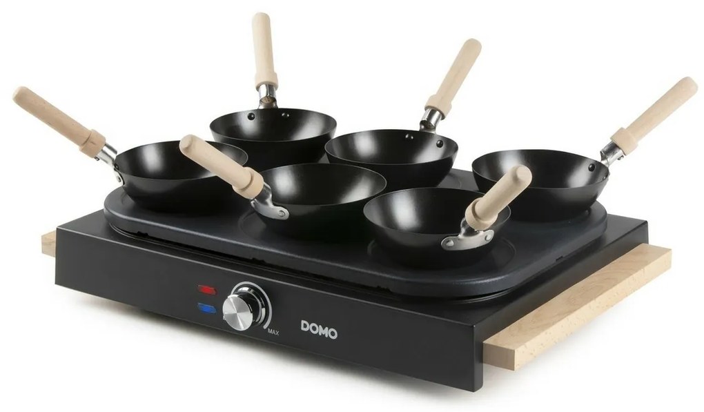 DOMO DO8719W elektrická fritéza a WOK, 2v1