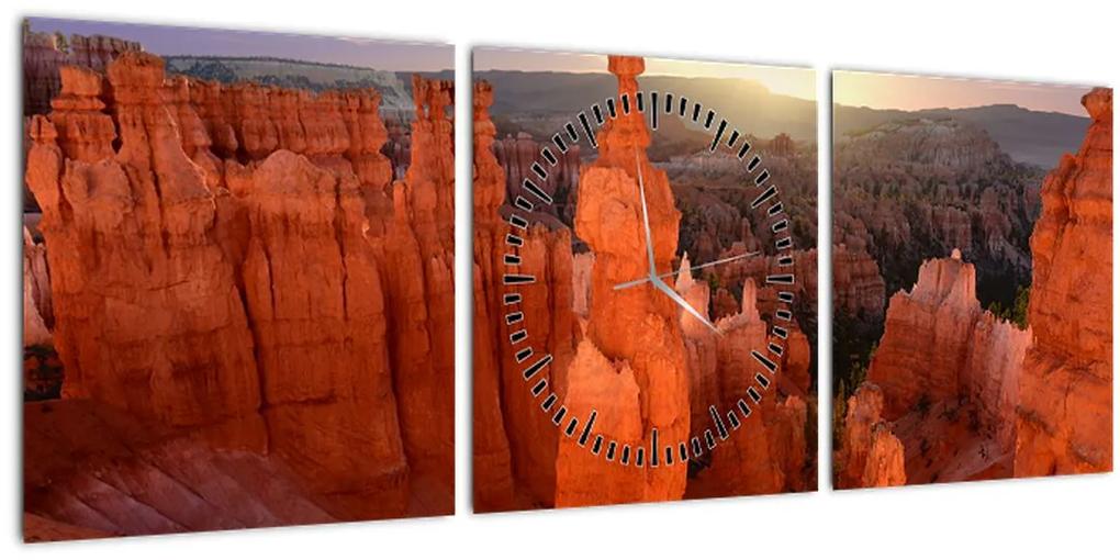Obraz - Národný park Utah (s hodinami) (90x30 cm)