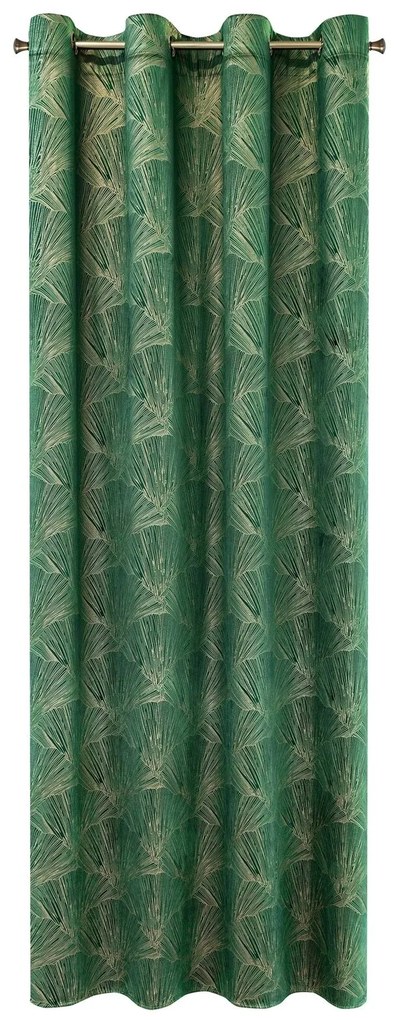 ZATEMŇOVACÍ ZÁVES NA KRÚŽKOCH PIERRE CARDIN GOYA 140X250 CM ZELENÁ