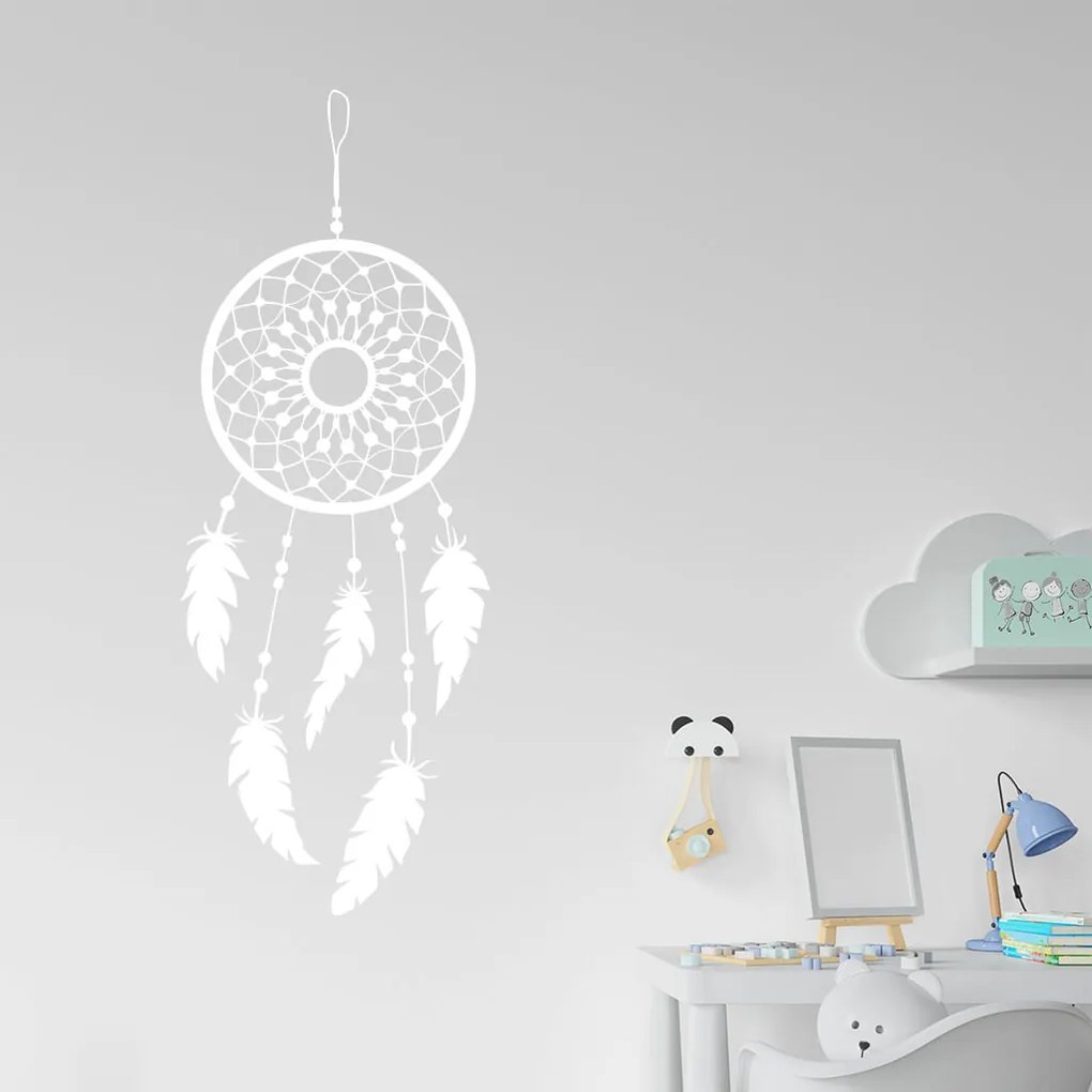 Veselá Stena Samolepka Lapač snov ornament Farba: fialová, Veľkosť: 80 x 31 cm