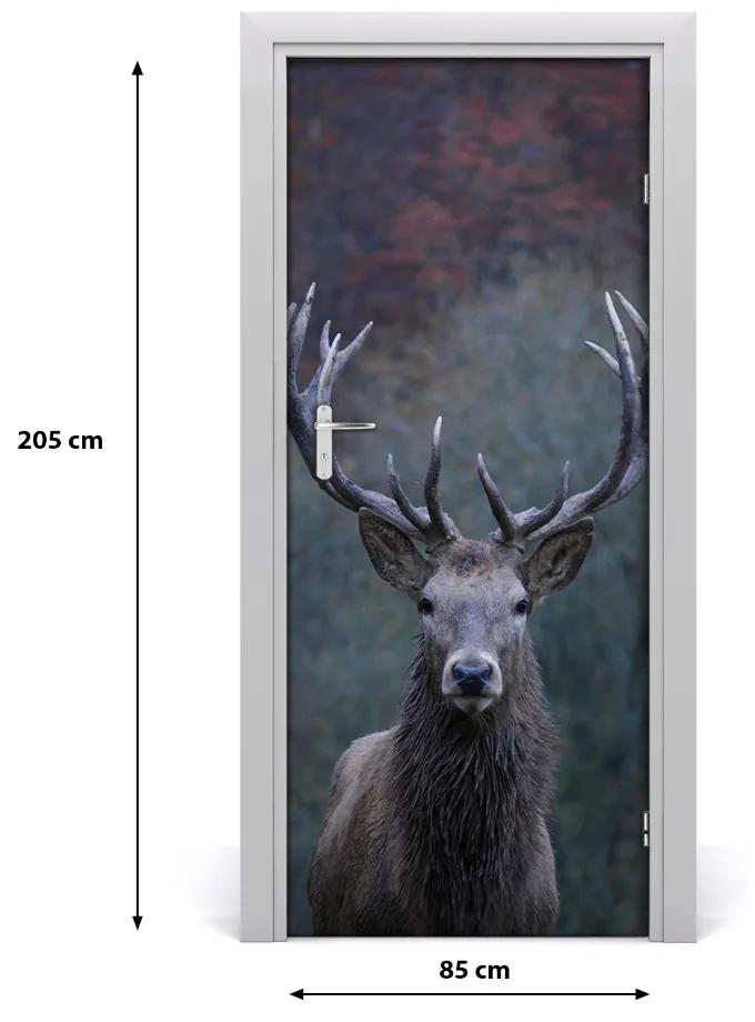 Fototapeta samolepiace na dvere jeleň príroda 85x205 cm