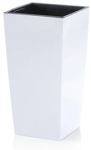 Prosperplast Kvetináč s vložkou Urbi Square (22 x 42 x 22 cm (Š x V x H), biela) (100275788)