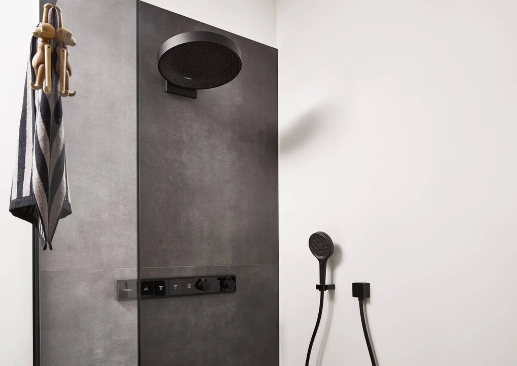 Hansgrohe Rainfinity, ručná sprchová hlavica 130 3-funkčná, čierna matná, HAN-26864670