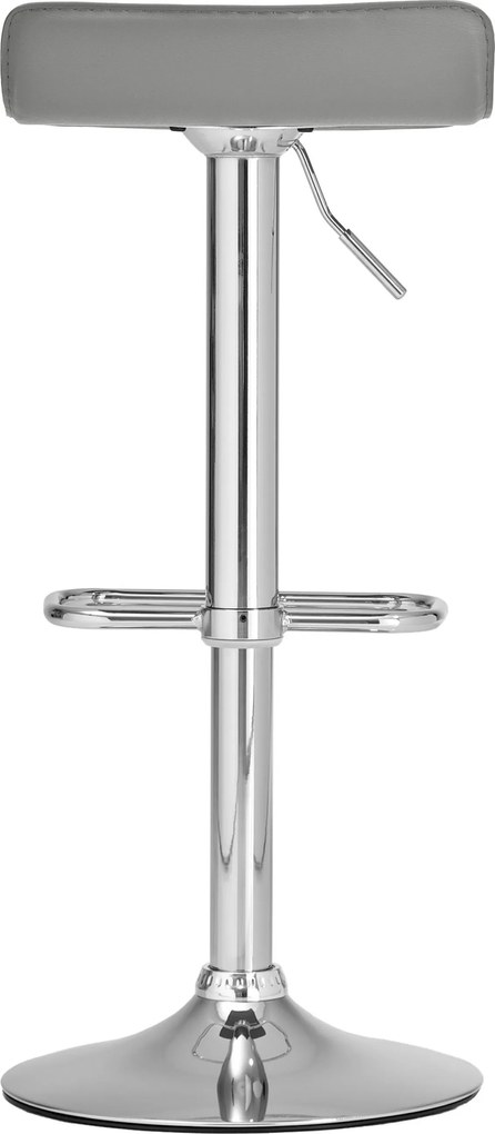 Barová stolička Dyn - podnož chróm - Sivá