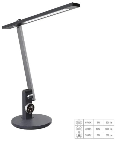 Prezent 31215 - LED Stmievateľná dotyková stolná lampa PUNK LED/12W/230V