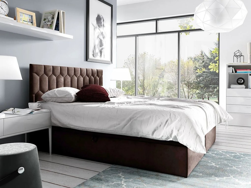 Kontinentálna posteľ Borneo M24, Rozmer postele: 160x200, Dostupné poťahy: Fresh 04
