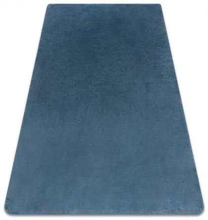 Koberec prateľný POSH Shaggy, plyšový, Hrubý, protišmykový, modrý Veľkosť: 50x80 cm