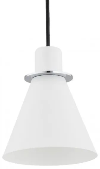 Argon 4681 - Luster na lanku BEVERLY 1xE27/15W/230V biela/lesklý chróm