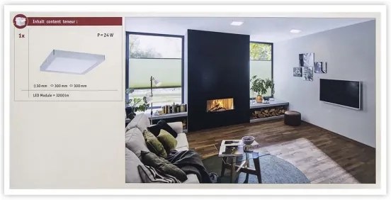 Paulmann 71024 - LED/22W Stropné svietidlo ABIA 230V matný chróm