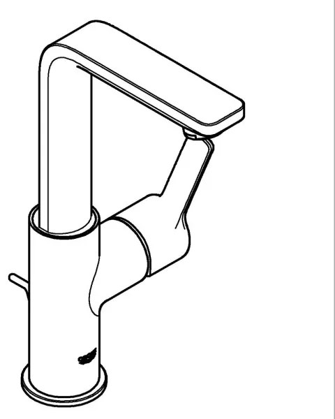 GROHE 23296001 - Umývadlová batéria LINEARE, veľkosť L, lesklý chróm