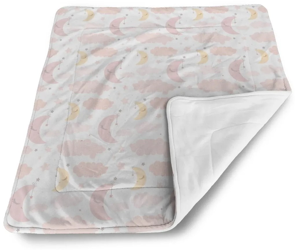 Sablio Deka pre bábätko Mesiačiky a obláčiky - 80x100 cm