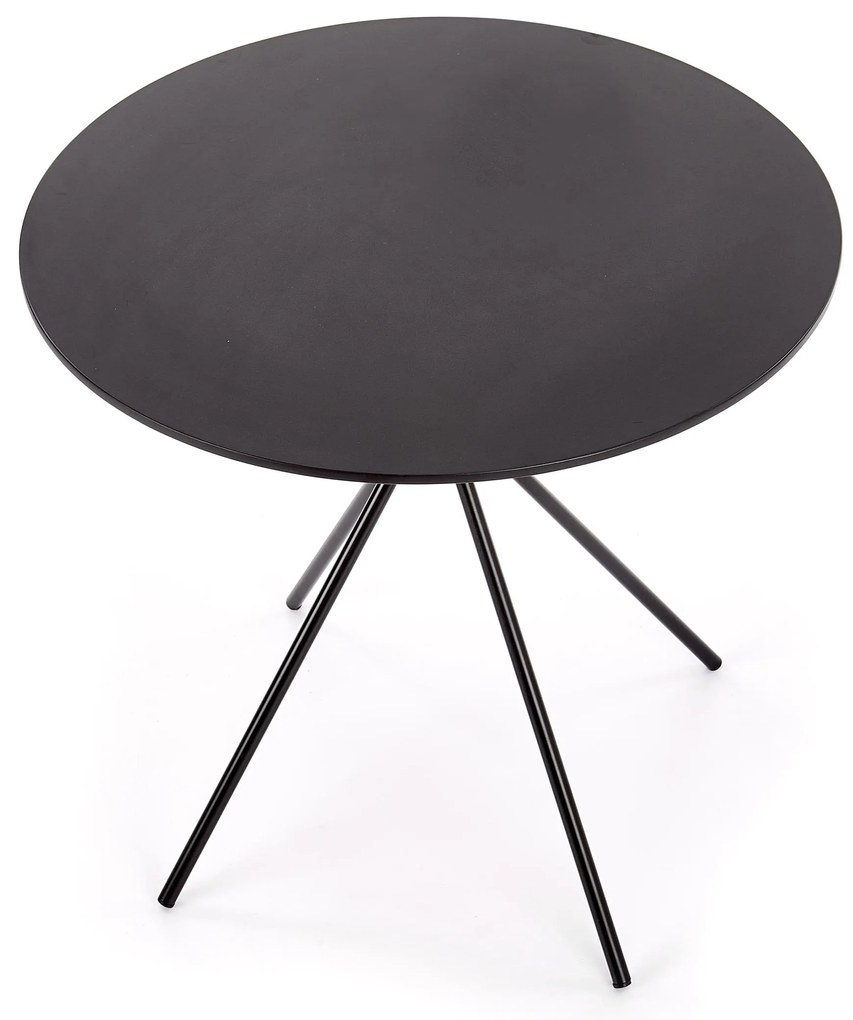 AKCIA Čierny jedálenský stôl PHANTOM 80x80 II. akosť