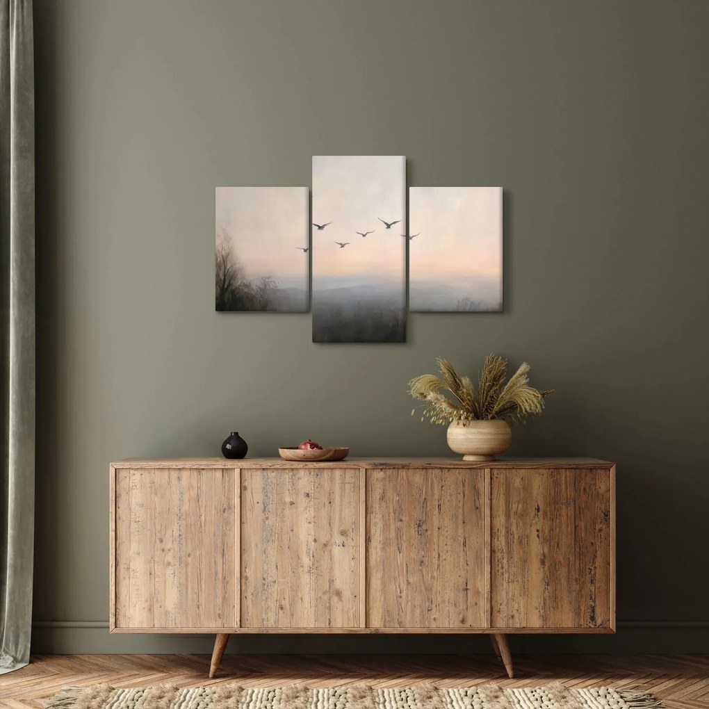 Obraz - Hejno vtákov (90x60 cm)