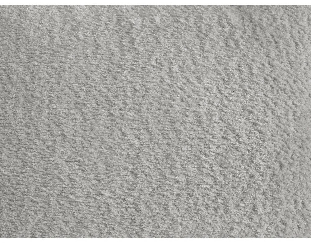 Svetlosivá rozkladacia/s úložným priestorom rohová pohovka z textílie buklé (pravý roh/s leňoškou) Roxelane – Bobochic Paris