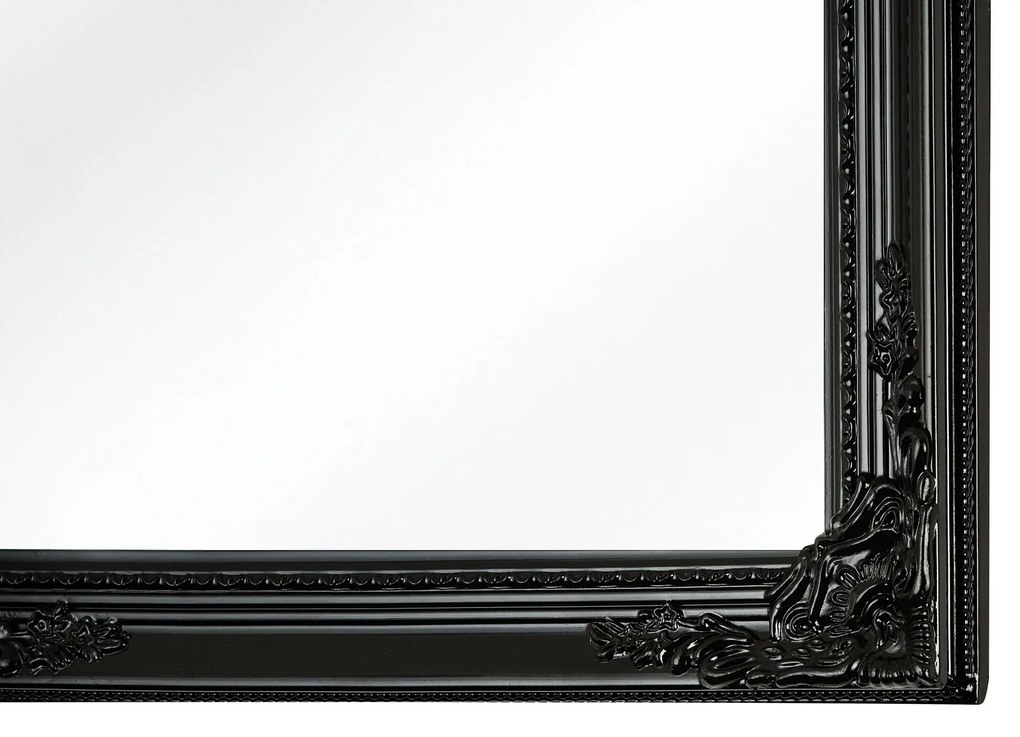 Nástenné zrkadlo 50 x 130 cm čierne FOUGERES Beliani