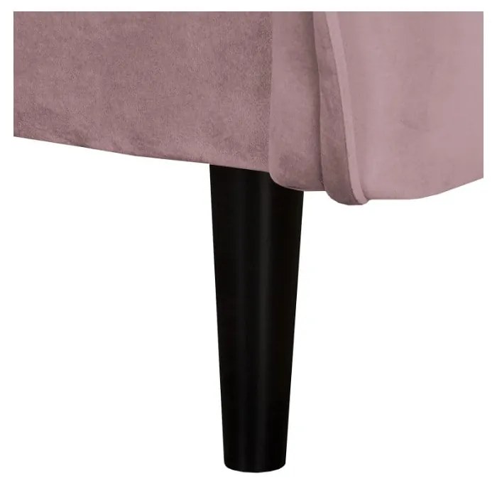 Zamatová pohovka v levanduľovej farbe 138 cm Juli – Ropez