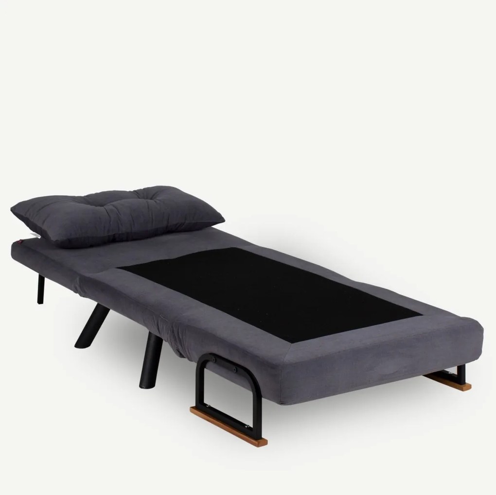 Rozkladacie kreslo Sando 60 cm šedé