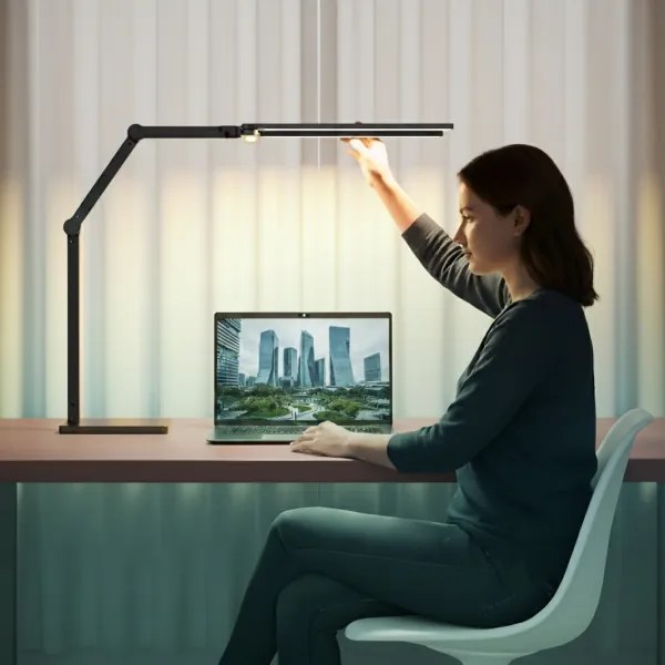 Brilagi-LED Stmievateľná dotyková stolná lampa VARIO LED/24W/230V 3000-6500K čierna