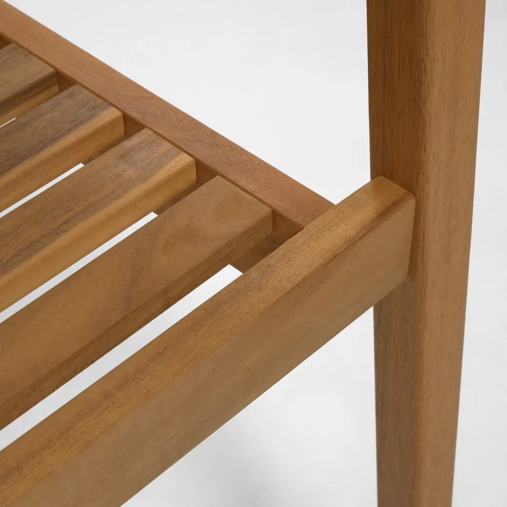 Drevená záhradná stolička v prírodnej farbe Hanzel – Kave Home