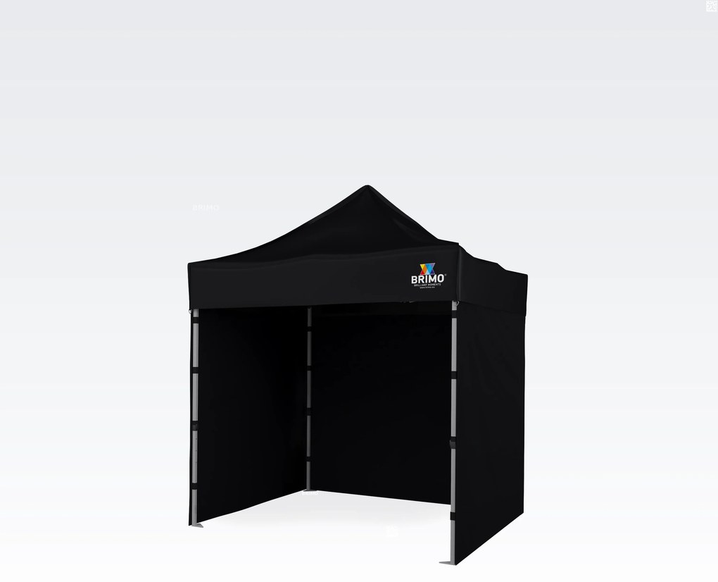 BRIMO Nožnicový Altánok 2x2 m Oceľ | Profi Zázemie Postavené za 45 s. - s 3 stenami - Čierna 6