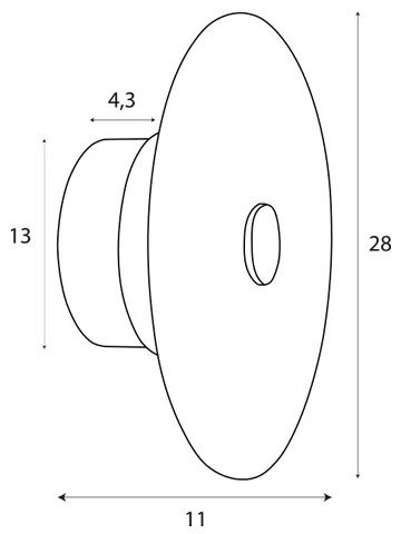 MAXLIGHT W0355 - LED Nástenné svietidlo ALLURE LED/5W/230V pr. 28 cm zlatá