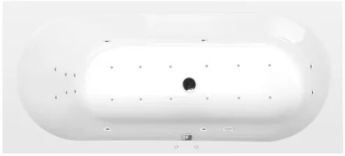 Masážna vaňa Polysan Astra 165x75 cm Attraction Hydro-Air akrylát ľavá aj pravá 32611.4010