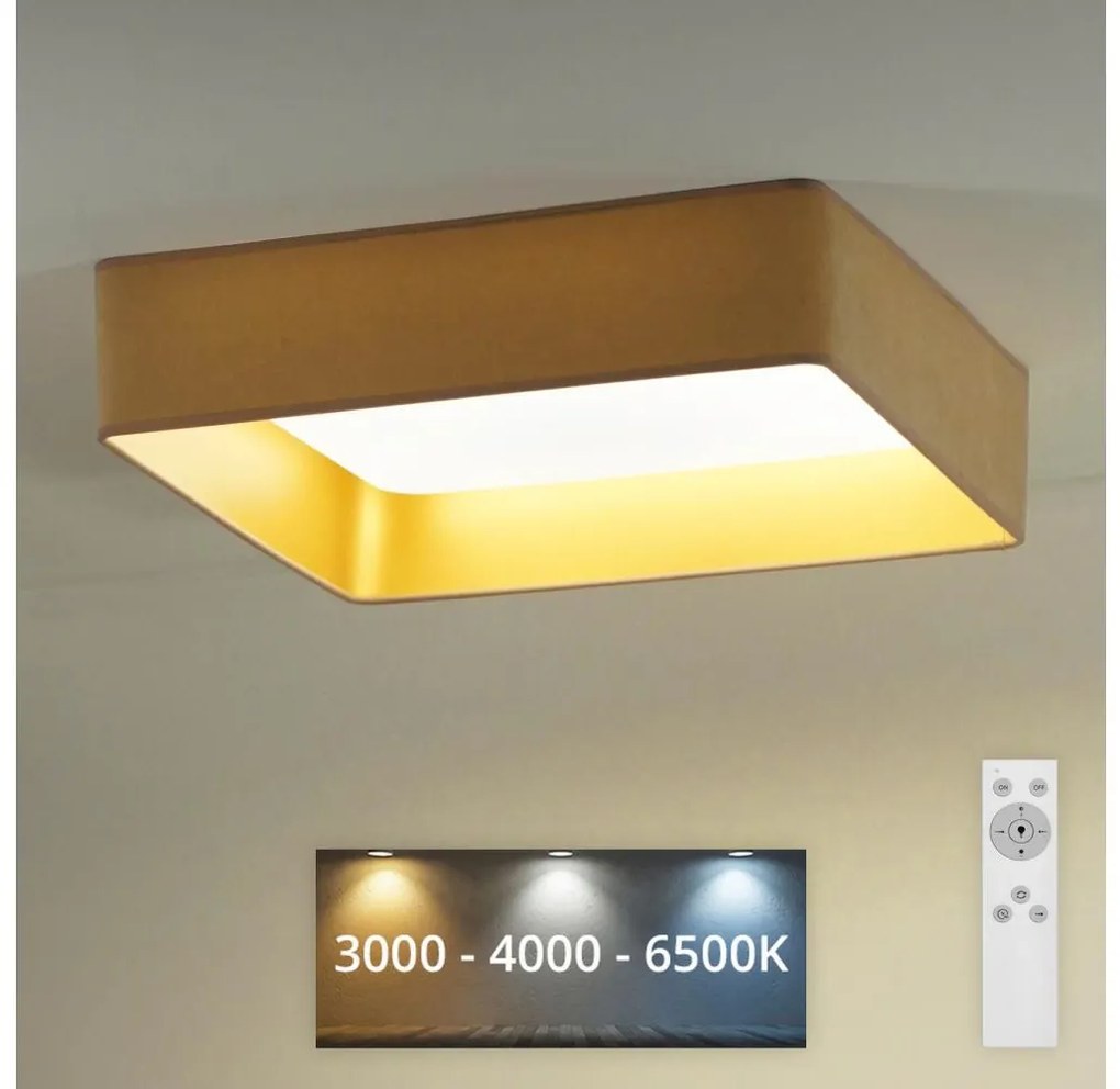 Brilagi Brilagi - LED Stmievateľné svietidlo VELVET SQUARE LED/24W/230V + DO béžová BG0635