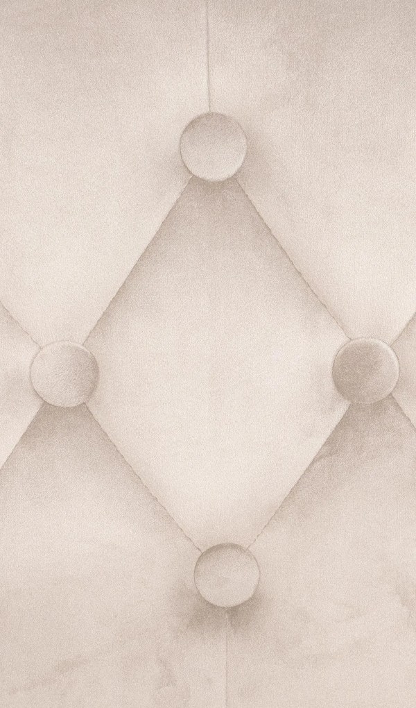 Barová stolička Dublin - zamat, biely rám Krémová