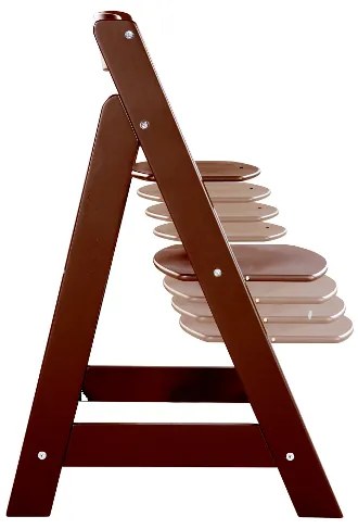 roba Detská drevená vysoká jedálenská stolička Sit Up (hnedá/flex) (100306933)