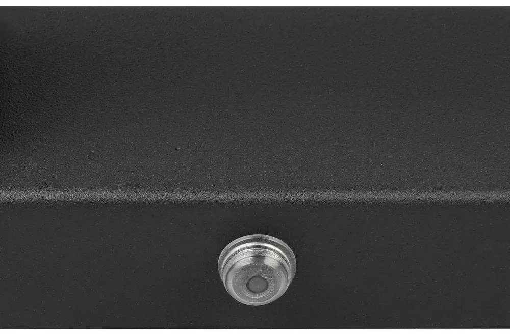 Matne čierne LED nástenné svietidlo Fabrizio – Trio