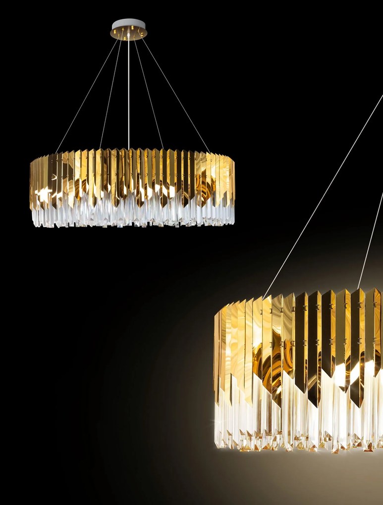 Dekoračná lampa EMILY 100x32 cm zlatá