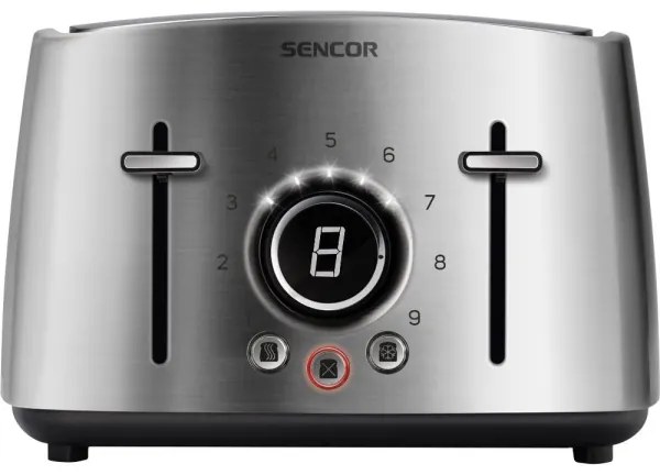 Sencor - Hriankovač so štyrmi otvormi 1600W/230V matný chróm